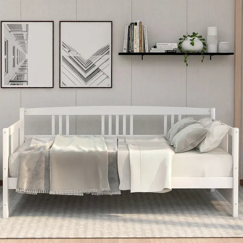 Lit de jour moderne en bois massif, multifonctionnel