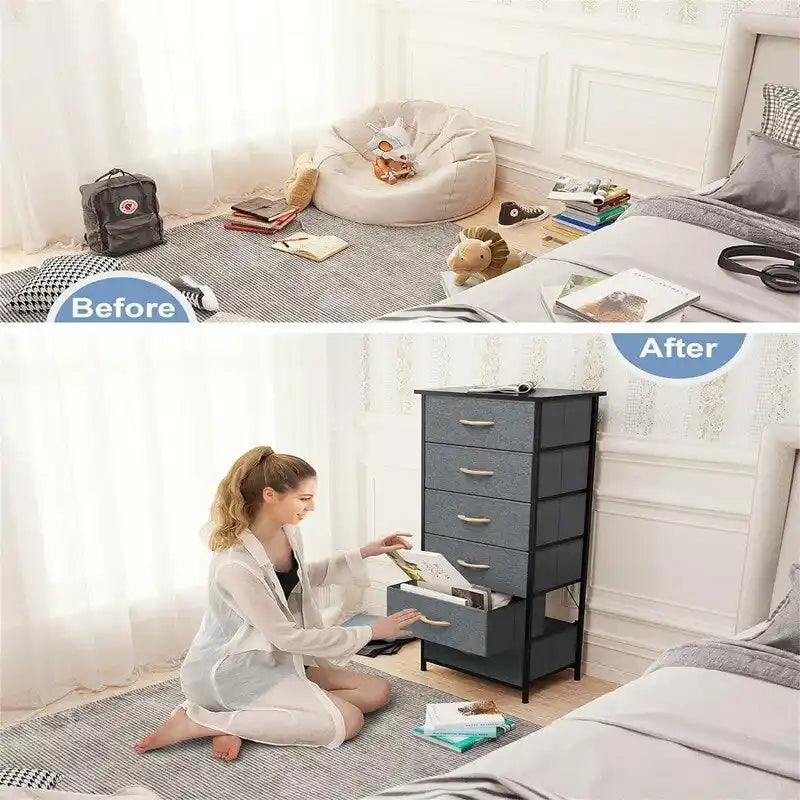 Commode verticale tour de rangement