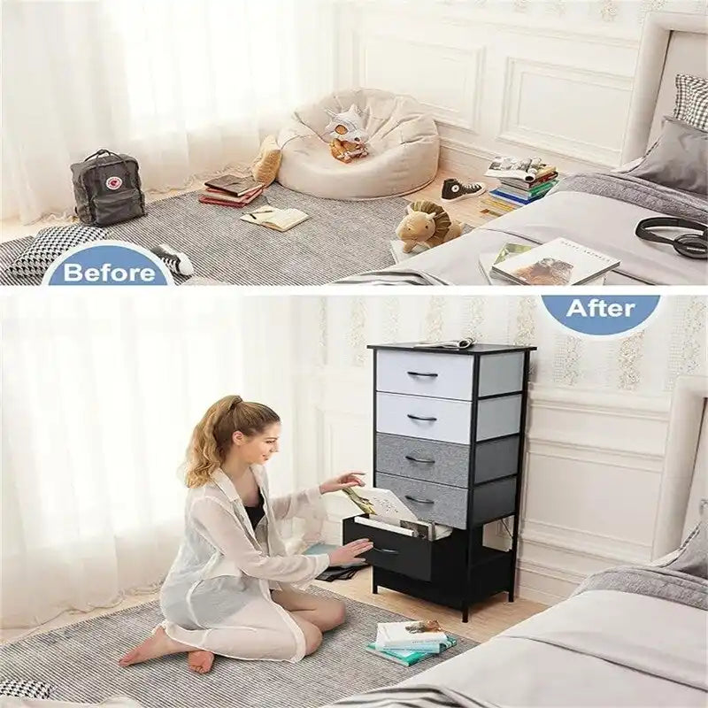 Commode verticale tour de rangement