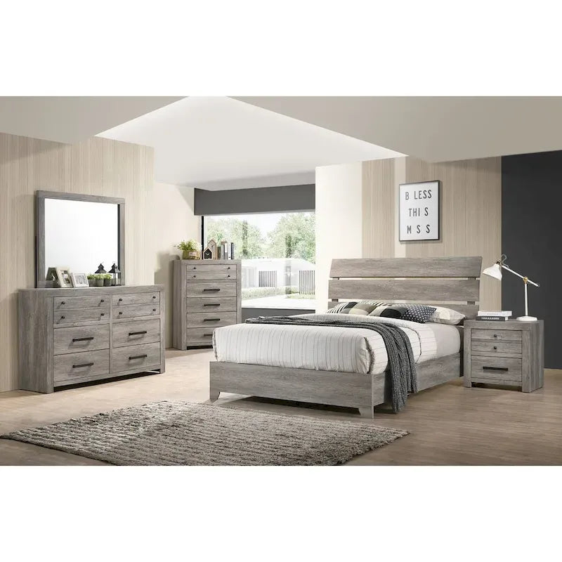 Lit plateforme Perrine Gray