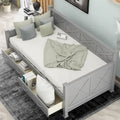 Lit de jour en bois, taille simple, style moderne et rustique décontracté