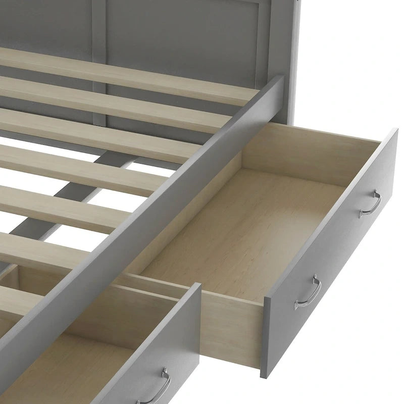 Lit de jour en bois, taille simple, style moderne et rustique décontracté