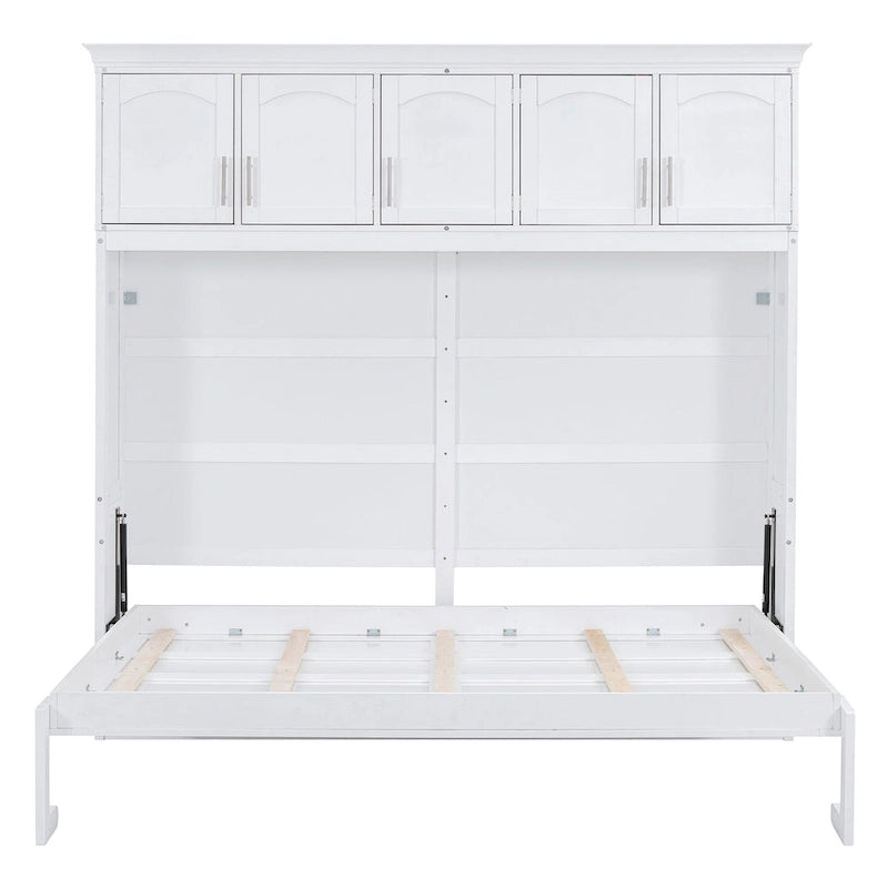 Lit escamotable Queen Size avec rangements supérieurs
