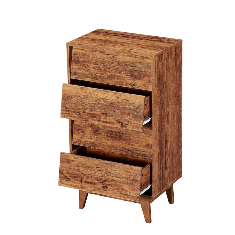 Commode double à 4 tiroirs au style vintage et au design biseauté