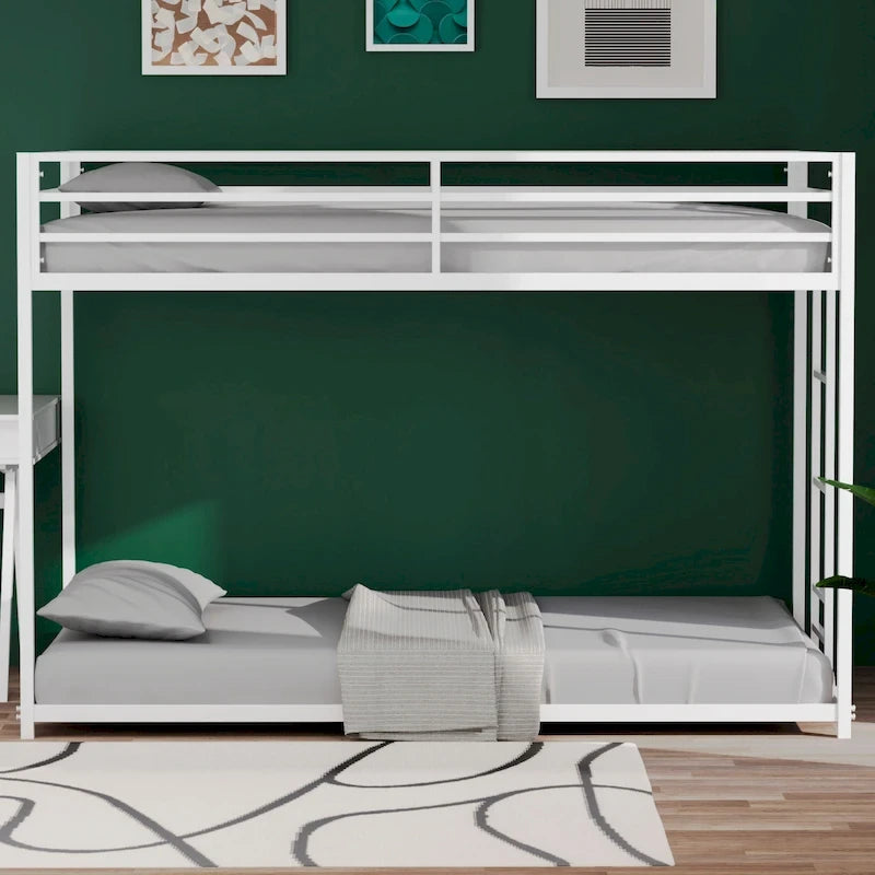Lit superposé métallique double pour chambre à coucher