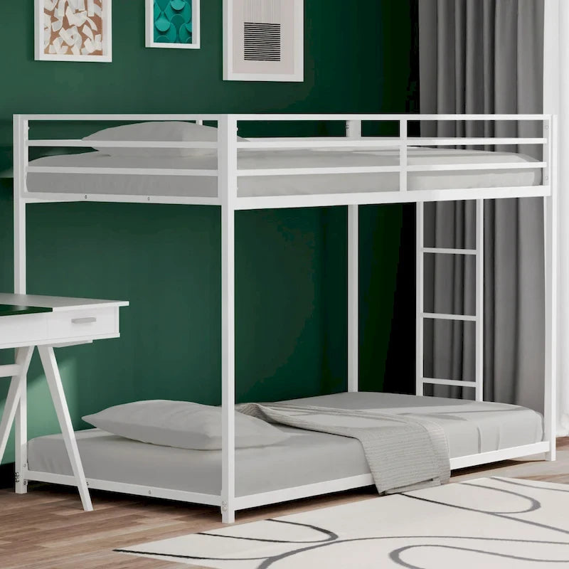 Lit superposé métallique double pour chambre à coucher