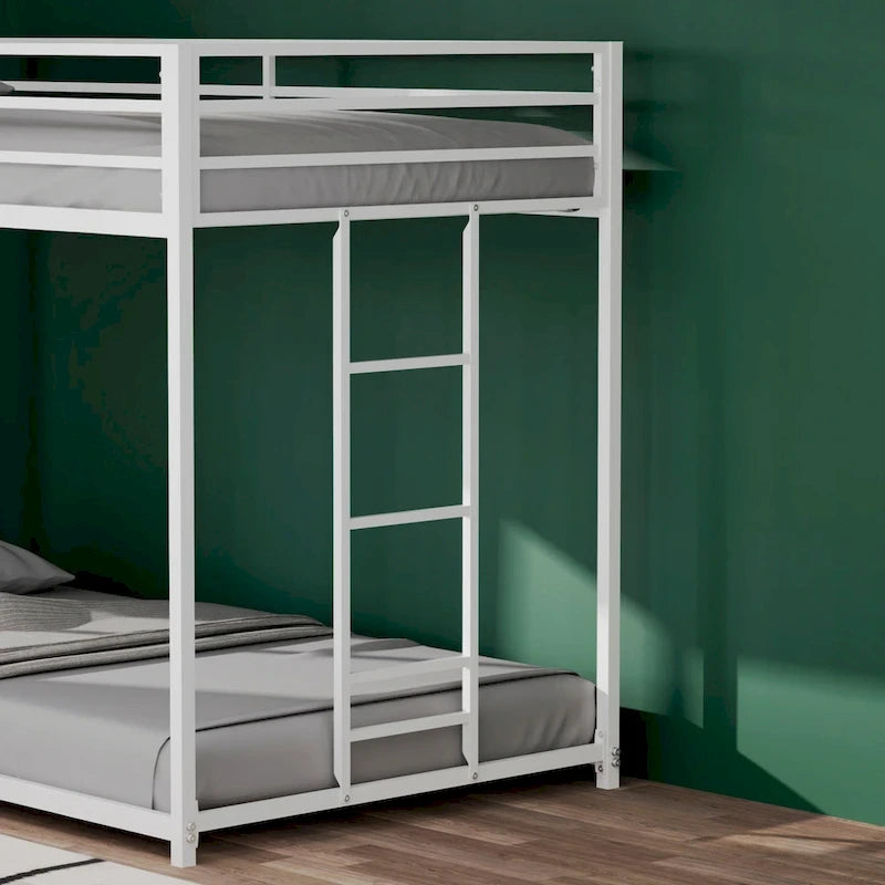 Lit superposé métallique double pour chambre à coucher