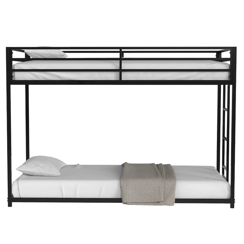 Lit superposé métallique double pour chambre à coucher