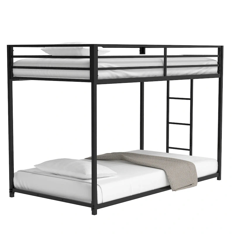 Lit superposé métallique double pour chambre à coucher