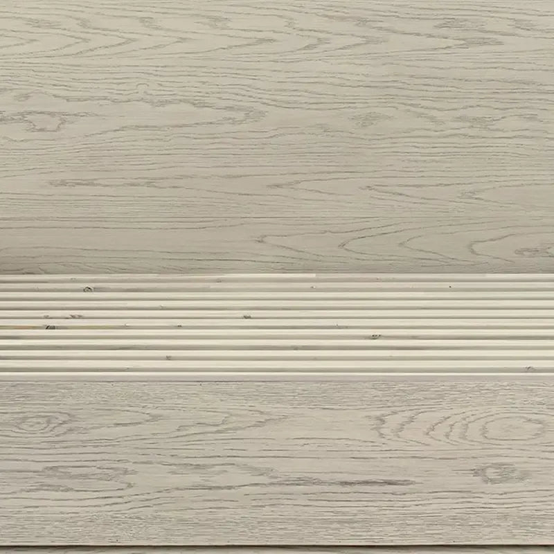Cadre de lit plateforme Joni Modern en bois, tête de lit haute, profil bas, gris