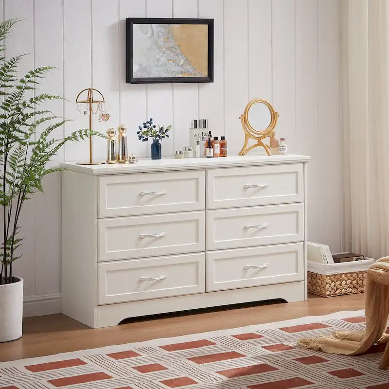 Commode moderne 47,8 cm à 6 tiroirs - Non disponible