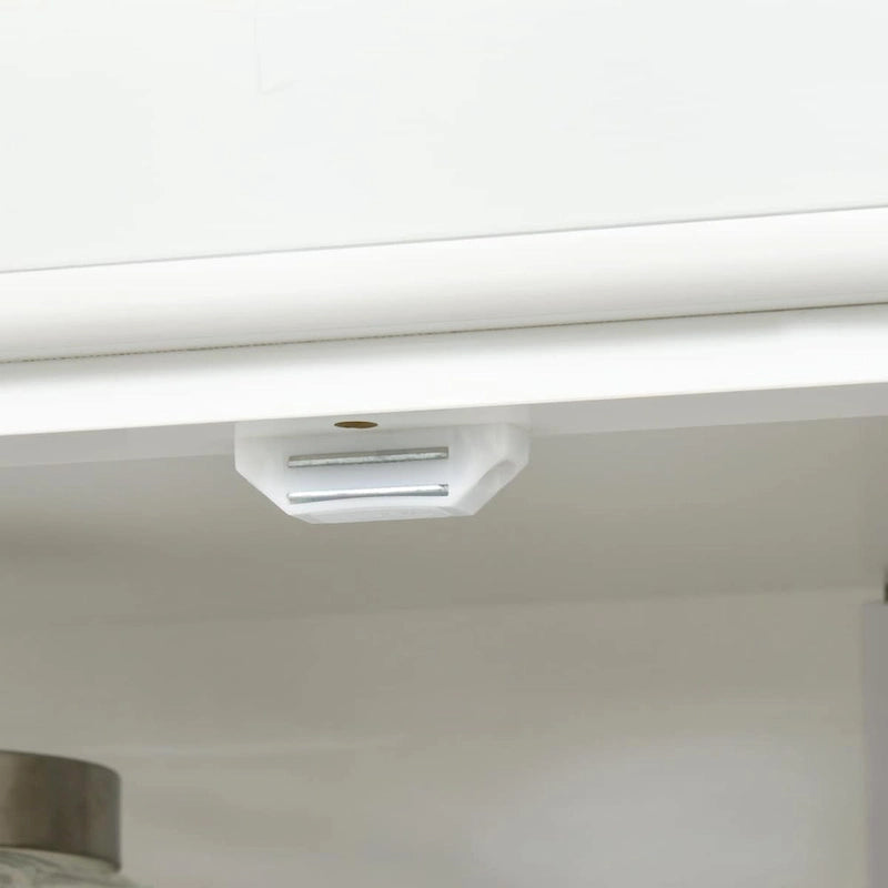 Meuble de rangement de cuisine 72,5 cm, armoire de cuisine autoportante avec 4 portes et étagères réglables pour salle à manger, MDF