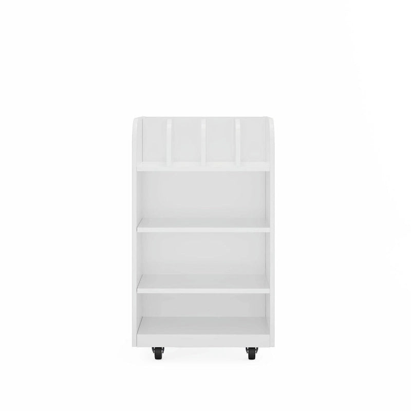 Chariot de cuisine à 4 niveaux avec étagère à épices et roulettes verrouillables