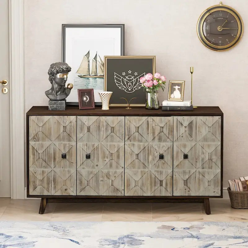 Buffet vintage à 4 portes, 59,84 €, buffet autoportant
