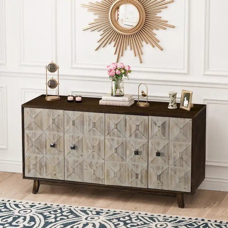 Buffet vintage à 4 portes, 59,84 €, buffet autoportant