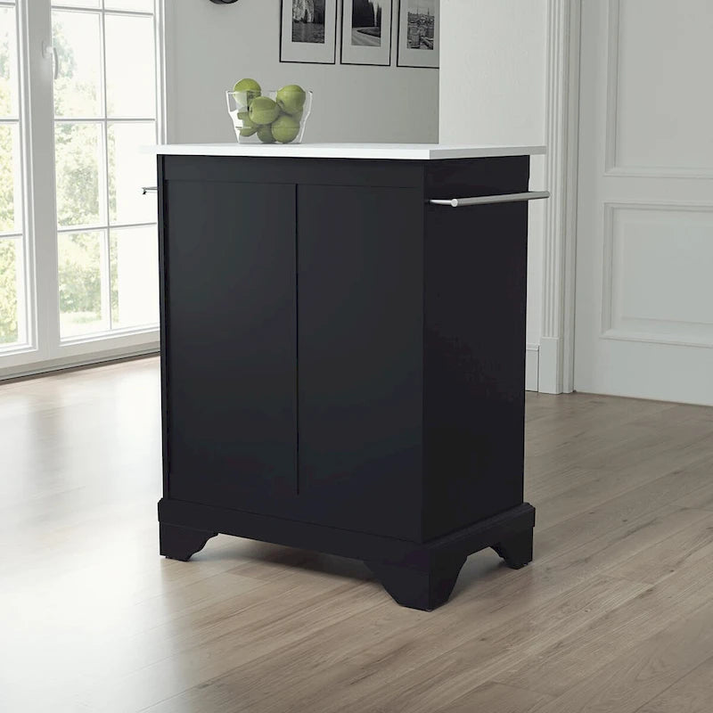Îlot/chariot de cuisine mobile Crosley Lafayette avec plateau en granit - 31 po L x 18 po P x 35,5 po H