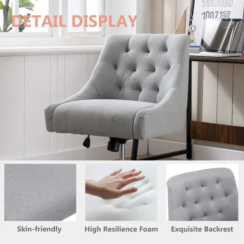 Fauteuil pivotant à 360 degrés et coque réglable pour salon