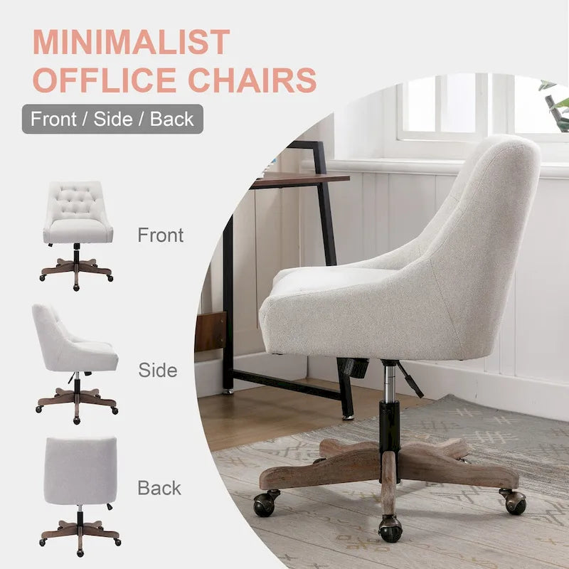 Fauteuil pivotant à 360 degrés et coque réglable pour salon