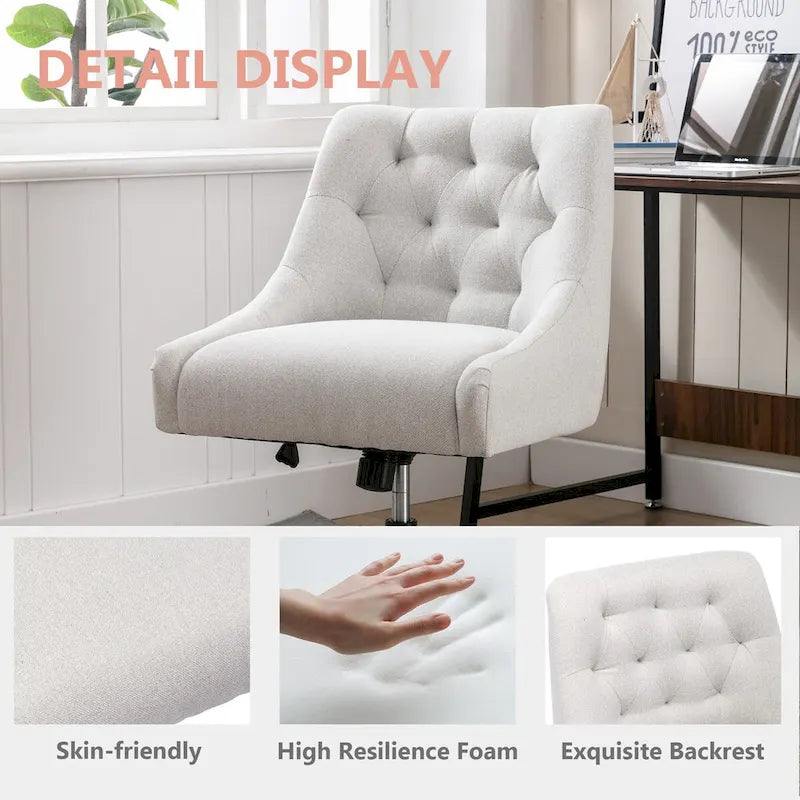 Fauteuil pivotant à 360 degrés et coque réglable pour salon