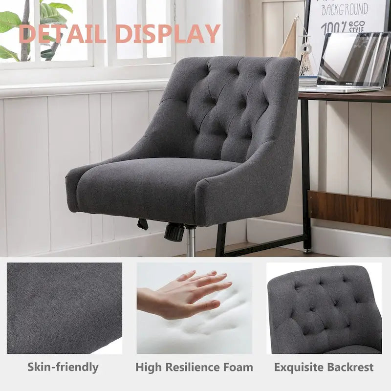 Fauteuil pivotant à 360 degrés et coque réglable pour salon