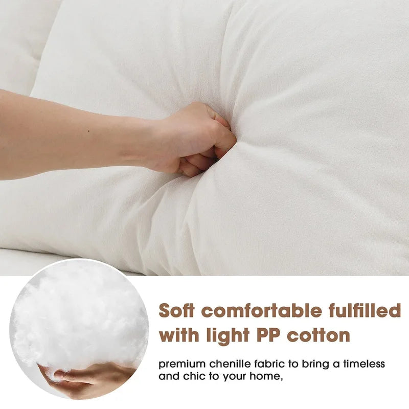 Canapé d'angle modulable en forme de L 109 x 68 cm, canapé-lit rembourré, combinaison libre