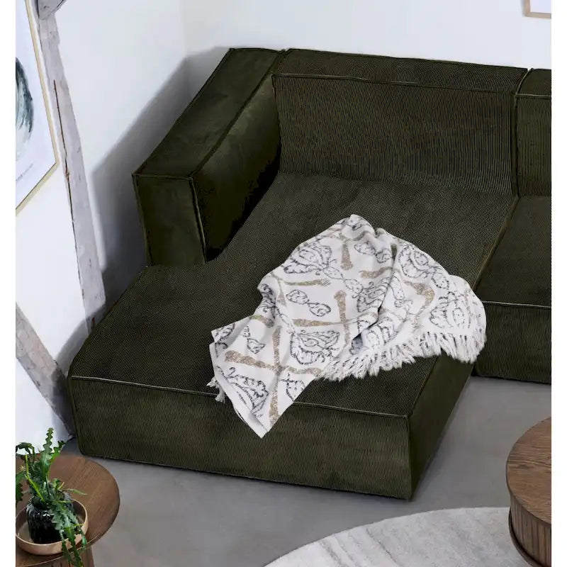 Chaise longue modulaire à assise profonde Rye Studio