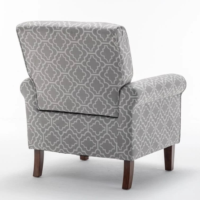 Fauteuil classique en velours Kentin