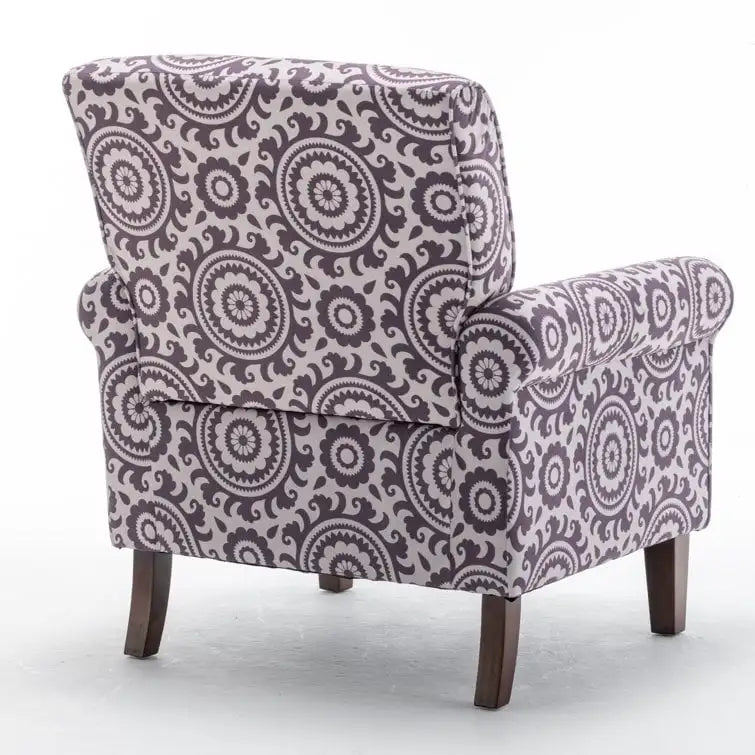 Fauteuil classique en velours Kentin