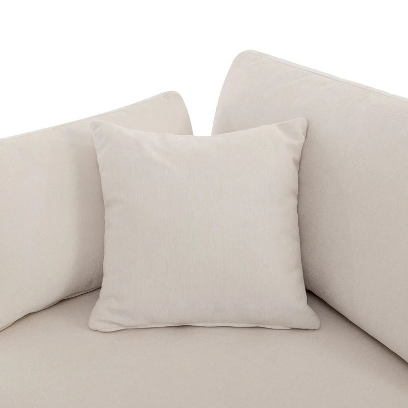Grand canapé d'angle moderne en forme de U, avec poufs amovibles pour salon
