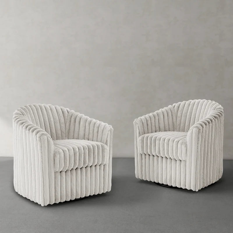 Fauteuil pivotant simple (lot de 2)
