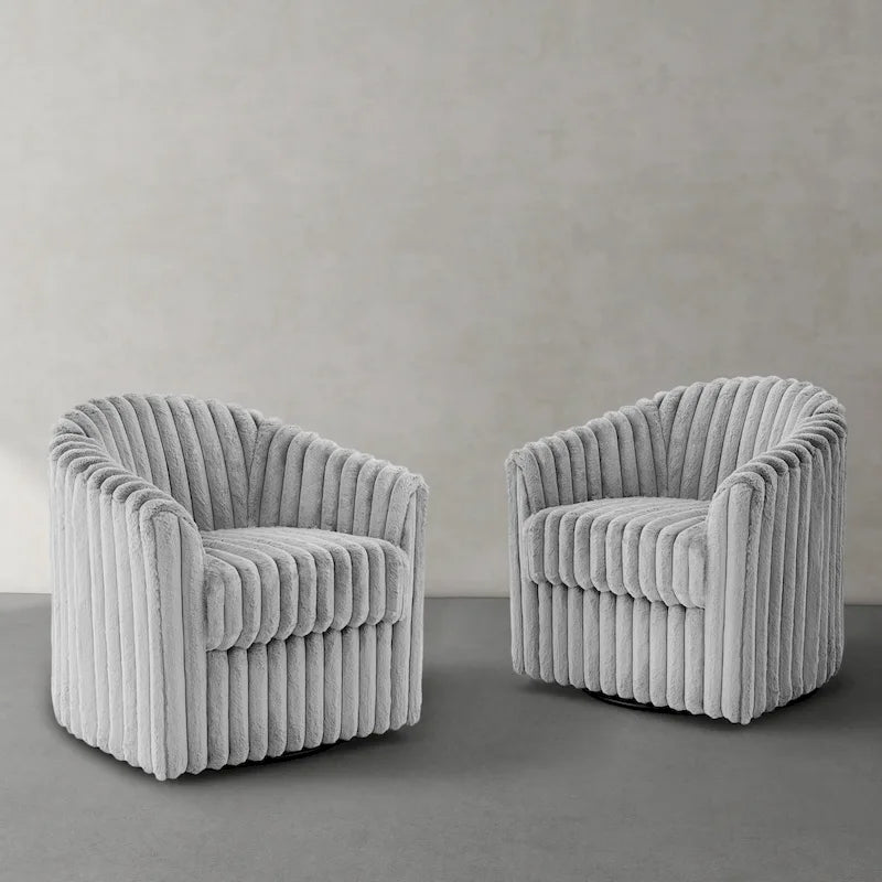 Fauteuil pivotant simple (lot de 2)