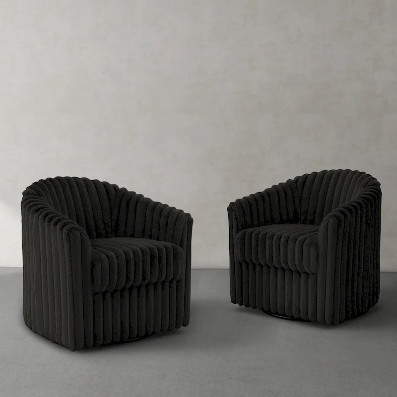 Fauteuil pivotant simple (lot de 2)