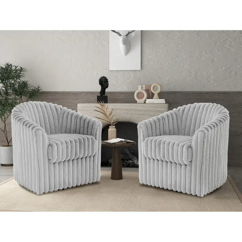 Fauteuil pivotant simple (lot de 2)