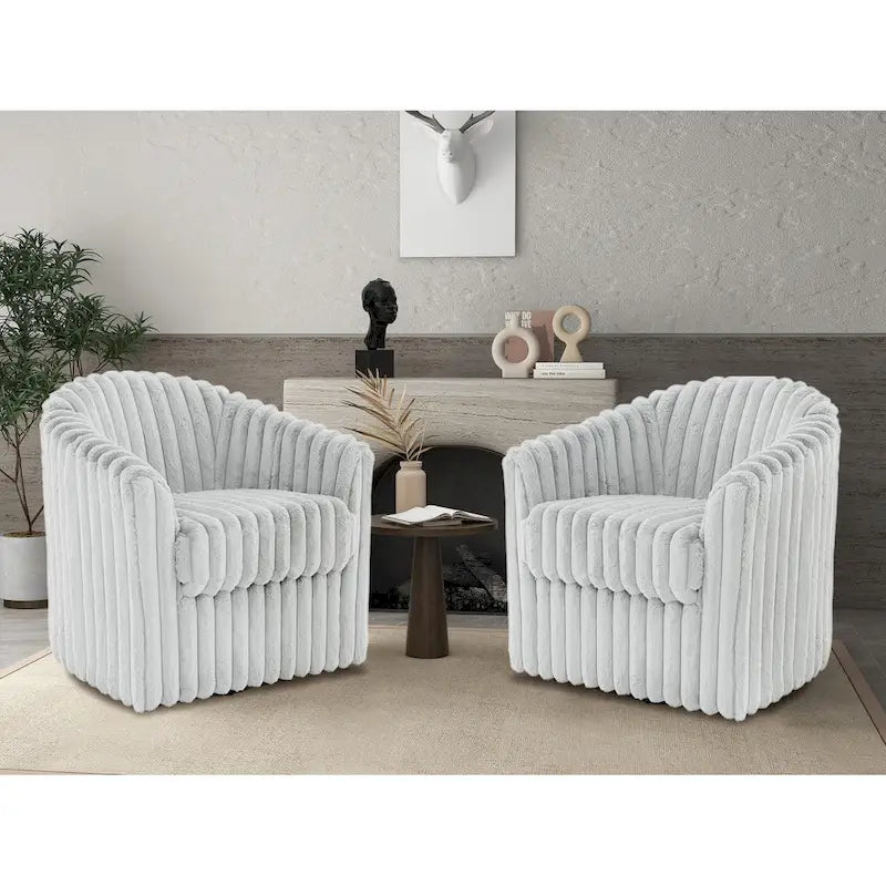 Fauteuil pivotant simple (lot de 2)
