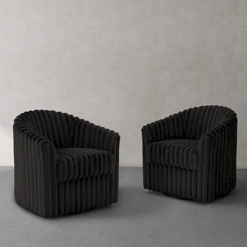 Fauteuil pivotant simple (lot de 2)