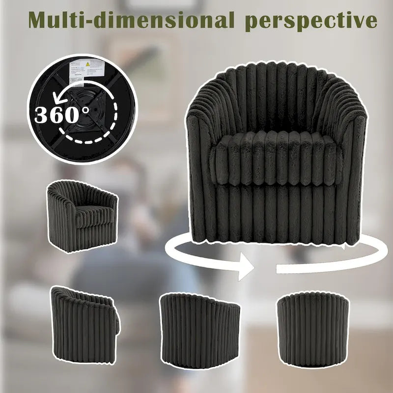 Fauteuil pivotant simple (lot de 2)