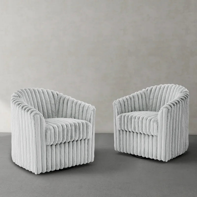 Fauteuil pivotant simple (lot de 2)
