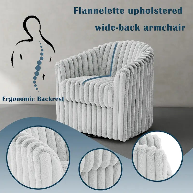 Fauteuil pivotant simple (lot de 2)