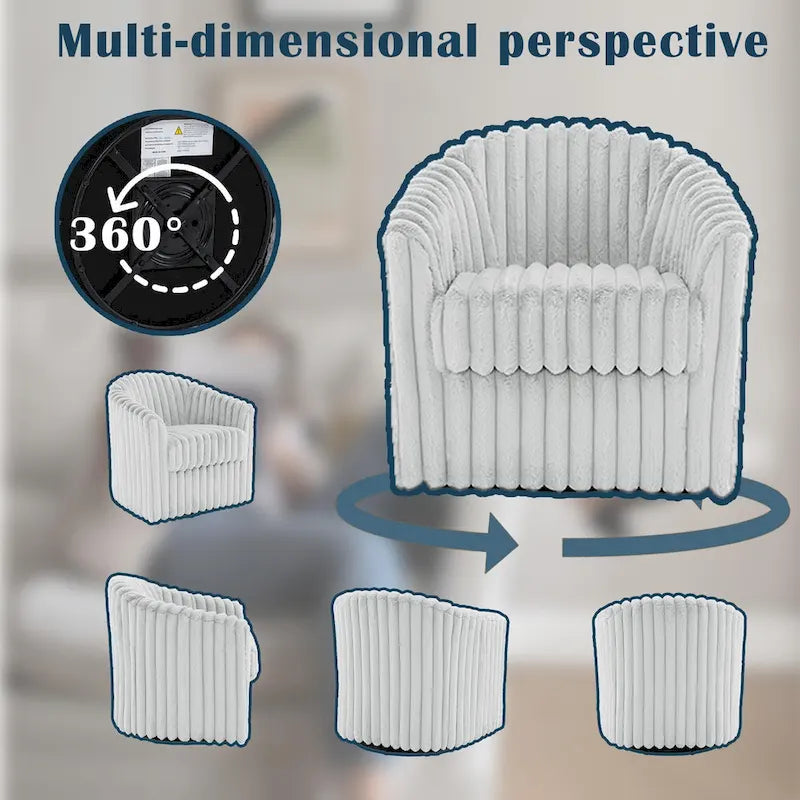 Fauteuil pivotant simple (lot de 2)