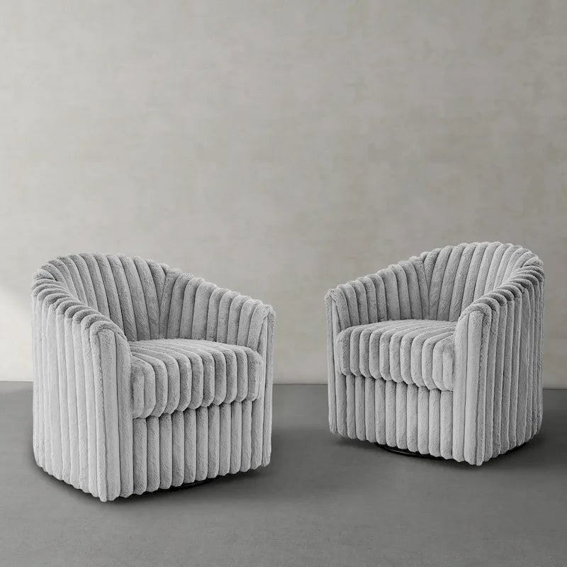 Fauteuil pivotant simple (lot de 2)