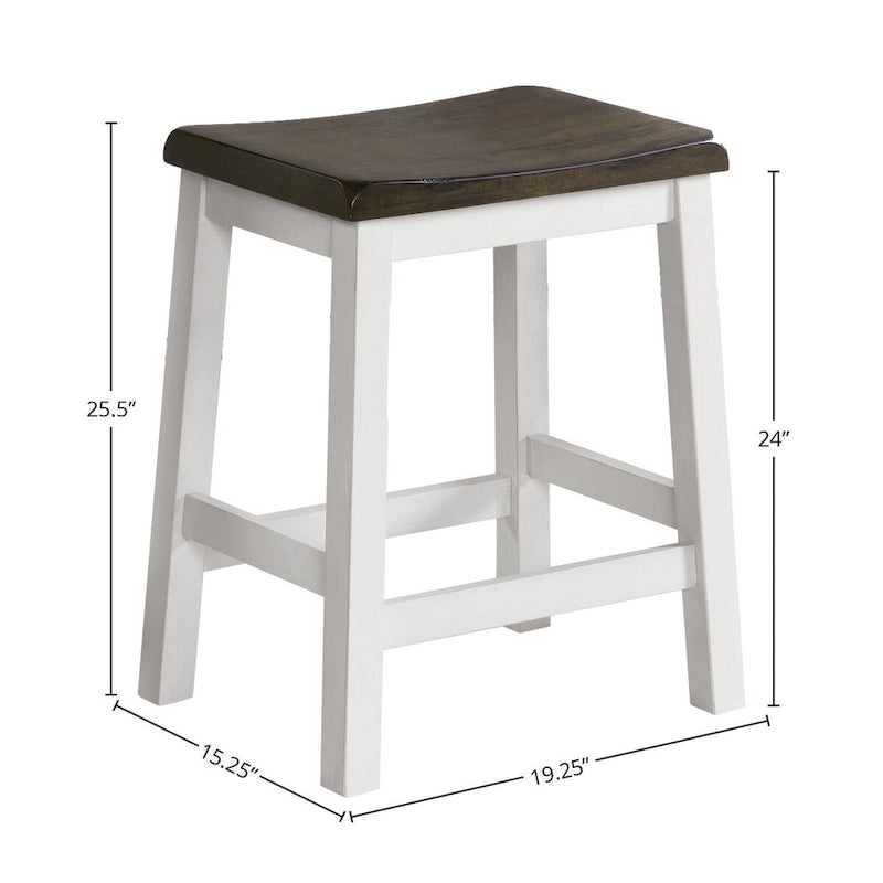 Tabouret de comptoir sans dossier Kona 24 (lot de 2)