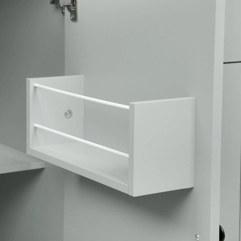 Chariot de cuisine roulant de 53,9 cm de largeur avec étagère de rangement interne - Non disponible