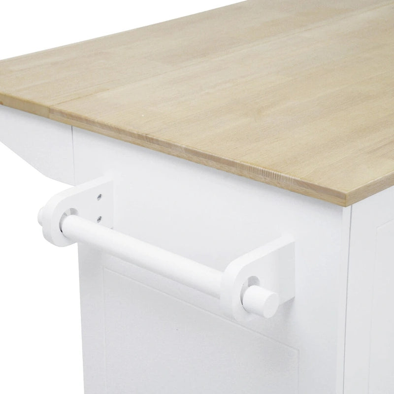 Chariot de cuisine roulant de 53,9 cm de largeur avec étagère de rangement interne - Non disponible