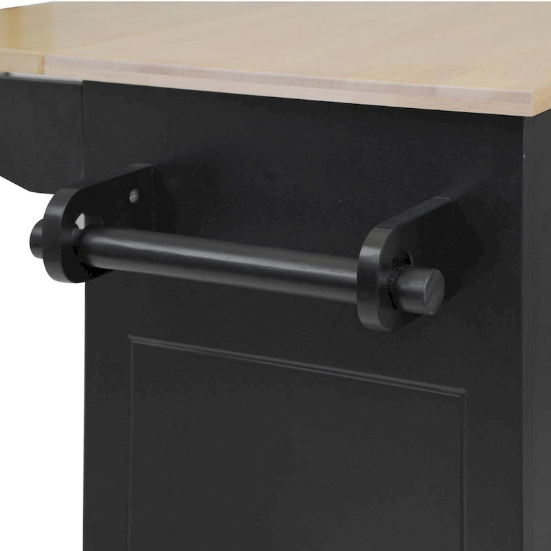 Chariot de cuisine roulant de 53,9 cm de largeur avec étagère de rangement interne - Non disponible