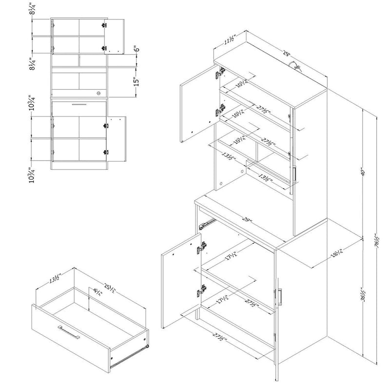 Armoire de rangement South Shore Myro
