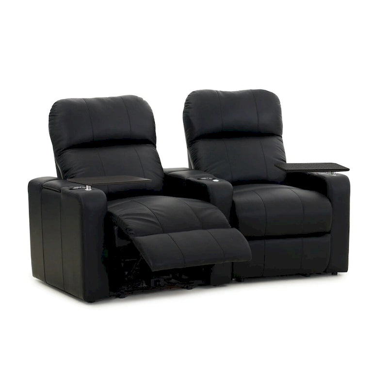 Ensemble de sièges de cinéma maison en cuir électrique Octane Turbo XL700 (rangée de 2)