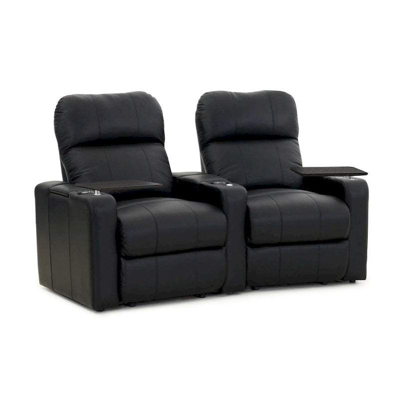 Ensemble de sièges de cinéma maison en cuir électrique Octane Turbo XL700 (rangée de 2)