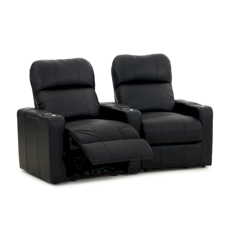 Ensemble de sièges de cinéma maison en cuir électrique Octane Turbo XL700 (rangée de 2)