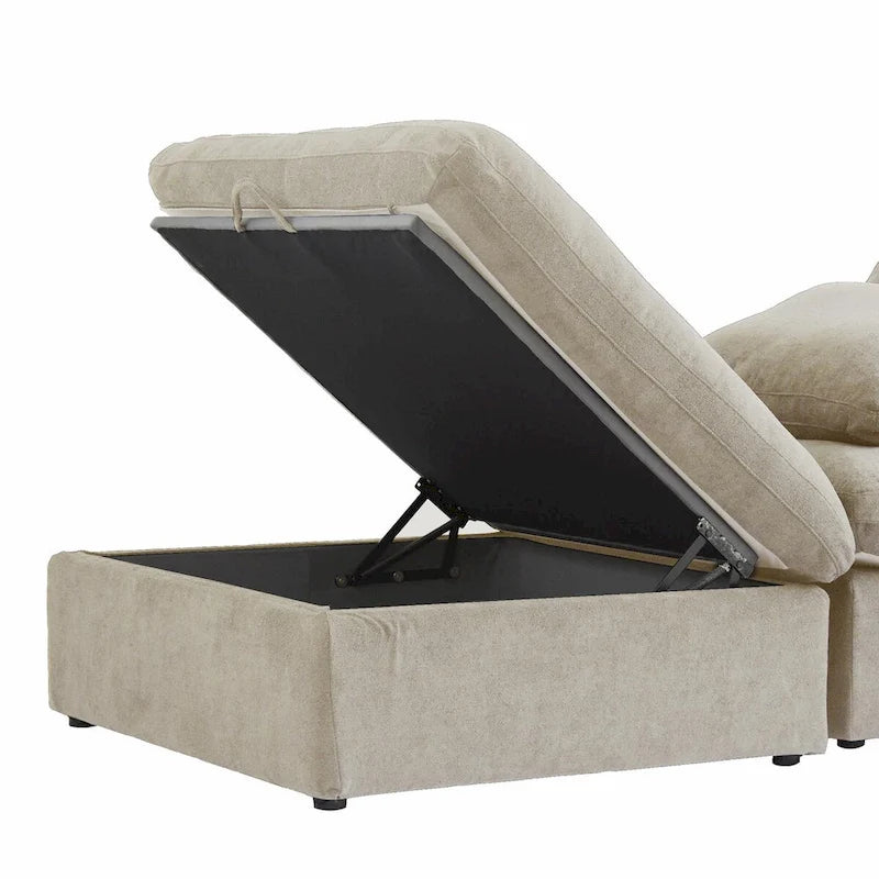 Canapés d'angle convertibles en forme de V pour salon, housses de coussins amovibles