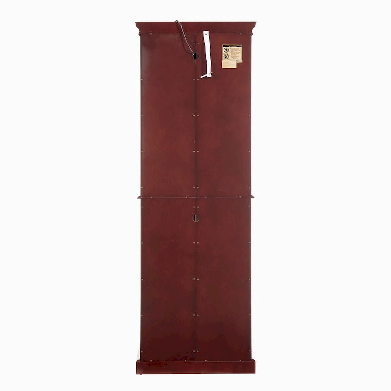 Vitrine éclairée Diapaly avec étagères réglables et portes en verre trempé (ampoule E26 non incluse)